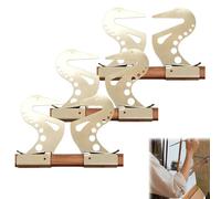 Adjustable Easel Hand Rest Support Bar, Artist Hand Support Bridge Metal Wrist Rest Stand with Self-Locking Gravitys Design Adjustable Height & Angl for Sketching Drawing (3pcs)