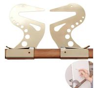 Adjustable Easel Hand Rest Support Bar, Metal Artist Lean Bridge, Artist Hand Support Bridge with Self-Locking Design, Height & Angle Wrist Rest Stand for Sketching, Drawing & Painting (1pc)