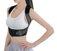 Adjustable Elastic Corset Back Posture Corrector Kyphosis Correction Belt Anti Hunchback Bra Postural Corrector Light Soft Comfortable Effectively Relieve Waist Discomfort Caused,White,M
