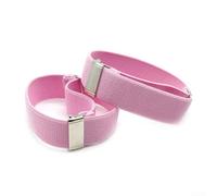Adjustable Elastic Sock Garters for Non Slip Performance in Formal Dress Attire (Pink)