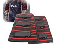 Adjustable Elbow Sleeve, 1 Pair Strong Elebow Support Brace Compression Powerlifting, Weightlifting Man (L)