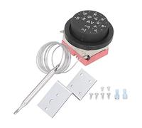 Adjustable Electric Fan Thermostat Switch 3 Pins Temperature Control Probe Kit with Stainless Steel Sensor and 32 248 Degree Range for Automotive Radiator Cooling System ABS