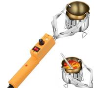 Adjustable Electric Melting Furnace 150-450℃, Lead Gold Silver Melting Pot Kit for Jewelry Making, Metal Smelting & Crafting