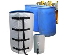 Adjustable Electric Oil Drum Heater Jacket, High-Efficiency Heating for 55-Gallon Drums, Durable Ox Cloth with Top Cover, Perfect for Temperature Control