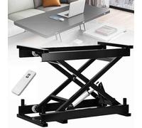 Adjustable Electric Scissor Lift Table Foldable Standing Desk Converter for Laptop & Home OfficeSitStandSpaceSaving Design