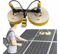 Adjustable Electric Solar Panel Cleaner with Extension Handle - Outdoor Cleaning Tool for Solar Panels and Windows Efficient Brush for Photovoltaic Panel Maintenance
