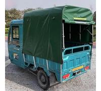 Adjustable Electric Tricycle Cargo Cover Tent, Heavy Duty Waterproof Rainproof Tarpaulin Canopy with Telescopic Push-Pull Frame, Keep Goods Clean and Safe(160x110cm/63.0x43.3 in)