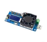 Adjustable Electronic Load Capacity Tester 1.5V-25V 0-5A USB Power Detector LCD Display For Battery Discharge Measurement Precise Current Control Multi-Protection For Engineers Technicians(FX25 25W)