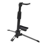 Adjustable Electronic Wind Instrument Stand Holder with Foldable Tripod, Universal U Shape Holder for Digital Wind Instruments