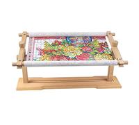 Adjustable Embroidery Stand, Desktop Rotating Embroidery Kit Lap Frame, Wood Tapestry Cross Stitch for DIY Craft Thread Sewing