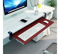 Adjustable Ergonomic Desk Extender with Pull-Out Keyboard Tray Armrest Clamp for Under Desk Office Mouse Holder Workspace for Enhanced Comfort and Productivity