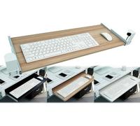 Adjustable Ergonomic Keyboard Tray 55/65/75 x 30 cm Sliding Mouse Platform Under Desk Keyboard Shelf Space-Saving Computer Accessory for Comfortable Typing and Gaming