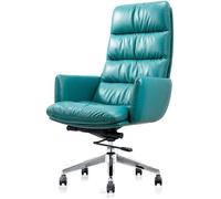 Adjustable Ergonomic Office Chair with Soft Curved Headrest, Swivel Design, High Resilience Armrests & Mat Support for Ultimate Comfort - Ideal for Office Workers