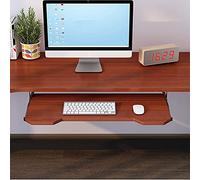 Adjustable Ergonomic Under Desk Keyboard Tray - Sliding Keyboard & Mouse Holder for Home Office - Space-Saving 61x30cm Computer Platform for Comfortable Typing