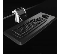 Adjustable Ergonomic Under Desk Tray - Large Platform with Height and Angle Control for Comfortable Computing