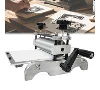 Adjustable Etching Press Manual Tabletop, 31x17cm Printmaking Machine with Metal Roller for Clear Even Artistic Prints, Letterpress Gravure Tool