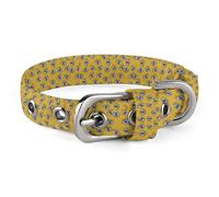 Adjustable Evil Eye Symbols Dog Collar,Comfortable Pet Collar for Small to Medium Dogs
