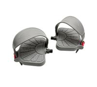 Adjustable Exercise Bike Pedals with Toe Cages Fit Spin | easy red release detail, textured grip deck, efficient pedaling motion, fits most training setups