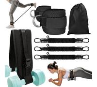 Adjustable Exercise Hip Thrust Belt, Resistance Bands Set with Ankle Straps for Working Out Hip Thrust Belt for Dumbbells Heavy, Kettlebells, Leg and Booty Builder Gym Equipment Accessories Women