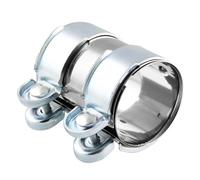Adjustable Exhaust Tube Pipe Connector Joiner Sleeve Clamp Car Exhaust Tip(76mm(3 in))