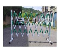 Adjustable Expandable Barricade - Portable Mobile Traffic Gate & Security Fence (Red, 1.2x4m) for Crowd Control, Safety, Event Management & Traffic Regulation