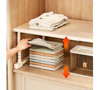 Adjustable Expandable Kitchen Cabinet Shelf Stackable nizer for Closet Storage Rack (24cm Wide 4065cm 3550cm Height) Maximize Space & Declutter