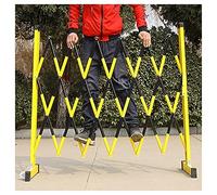 Adjustable Expandable Metal Barricade Gates on Wheels - Retractable Folding Security Barriers for Roads, Garages & Construction Sites