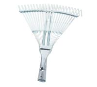 Adjustable Expandable Metal Garden Rake - Lightweight & Durable Leaf Rake for Lawn Care, Yard Maintenance & Efficient Garden Cleaning - Versatile Gardening Tool