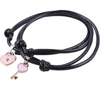 Adjustable Expanding Key Lock Padlock Life Love Charm Couple Bangle BraceletNice Design