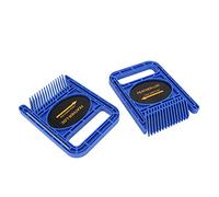 Adjustable Extended Double Featherboard Woodworking Safety Device for Table Saw Router Fences, 2 Set, ABS Material (Blue)