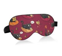 Adjustable Eye Mask Cooling Fabric Ventilation Office Rest | Autumn Cats Cooling Nylon Fabric Eye Mask Soft Stuffed Cotton Filling No Pressure On Nose Bridge