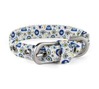 Adjustable Eyes Pattern Evil Dog Collar,Comfortable Pet Collar for Small to Medium Dogs