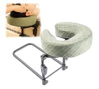 Adjustable Face Cradle Pillow for Massage Bed, Portable Salon Headrest Support, Comfortable Post-Surgery Rest Cushion for Most Tables