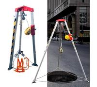 Adjustable Fall Protect Kit - for Confined Spaces with 65ft/82ft/98ft Winch, Lifting & for Manholes & Excavat Safe
