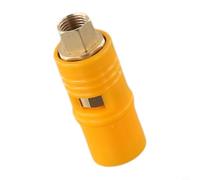 Adjustable Fan-Shaped High Pressure Water Nozzle for Pressure Washers - Copper-Plastic Car Wash Spray Head, 78 x 28 mm, Red-Gold Finish, 1-Piece