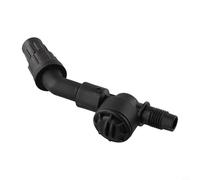 Adjustable Fan-Shaped Spray Nozzle for Garden Sprayers - 1/4" Thread, Plastic Killer & Pest Control Replacement Tip Compatible with 3L/5(Black with Valve)