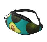 Adjustable Fanny Pack, Hip Pack, Waist Bag for Women & Men Fresh Tropical Fruit Avocado