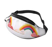 Adjustable Fanny Pack, Hip Pack, Waist Bag for Women & Men Small Rainbow
