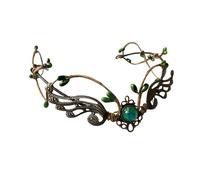 Adjustable Fantasy Princess Tiaras Floral Crystals Antler Crown Renaissances Fair Accessory Photo Props Daily Use Renaissances Festival Costume Jewelry