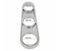 Adjustable Faucet Bubbler Wrench for Water Flow Control - 2-in-1 Plumbing Tool, Metal Construction, 92.6 x 32 x 22.6 mm, for Homeowners and Plumbers