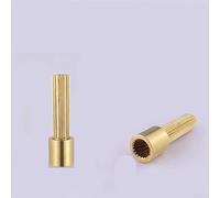 Adjustable Faucet Cartridge Extension Rod 20 Tooth 8.2mm Profile Brass Sleeve for Single and Dual Handle Mixer Valve 32mm 42mm Gold Easy Install for Kitchen or Bathr(42MM)