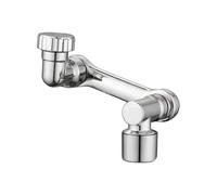 Adjustable Faucet Extender - 1080° Rotation Swivel Faucet Aerator, Sink Extenders | Splashproof Attachment with 2 Water Flow Modes, Alloy Adapter for Kitchen and Bathroom Sink