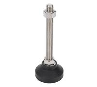 Adjustable Feet, 4Pcs Furniture Leveling Feet Self Leveling Heavy Duty With Non Slip Rubber Round Base Adjustable for Shelves Cabinets D50xM12x100mm