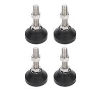 Adjustable Feet, 4PCS Furniture Leveling Mounts Leveling Feet Heavy Duty Self With M12 Thread Table Chair Workbench Leveler Nylon Support For 50mm Round Base