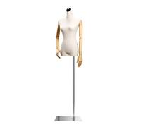 Adjustable Female Dress Form Mannequin Torso with Stand for Sewing, Jewelry Display, and Tailoring