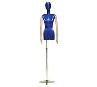 Adjustable Female Mannequin Dress Form for Sewing, Torso with Solid Wood Arm for Clothing Display, Ideal for Tailoring and Fashion Design