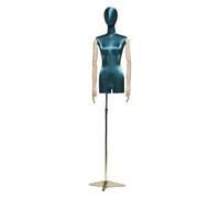 Adjustable Female Mannequin Dress Form for Sewing, Torso with Solid Wood Arm for Clothing Display, Ideal for Tailoring and Fashion Design