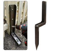 Adjustable Fence Post Repair Kit Quick Easy Fix Broken Leaning Wooden Post