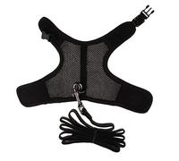 Adjustable Ferret Harness and Leash for Baby Rabbit Squirrel Hamster Rat Mouse - Small Animal Safety Lead Rope- Black L