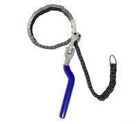 Adjustable Filter Wrench Heavy Duty Chain Spanner Oil Filter Removal Tool Flexible Double Hook Steel for Tight Space 6-19.5cm